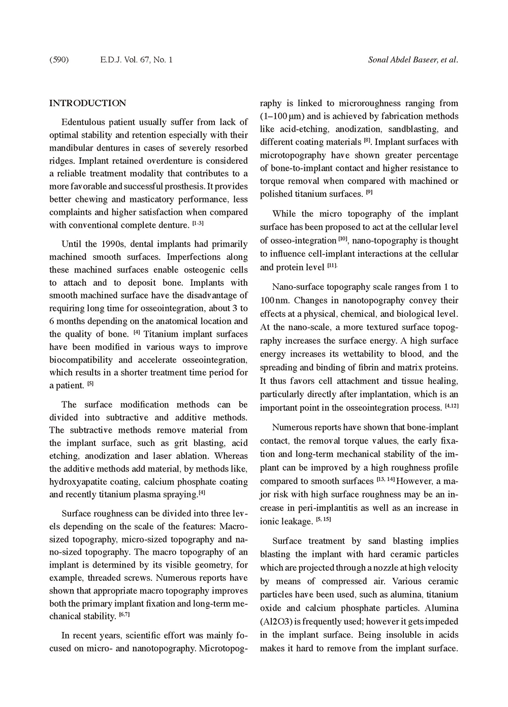 THE EFFECT OF LASER GROOVED IM PLANT RETAINED OVERDENTURE ON BONE HEIGHT CHANGESORIGINAL ARTICLE